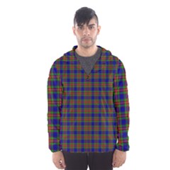 Tartan Fabrik Plaid Color Rainbow Hooded Wind Breaker (men) by Alisyart