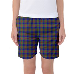 Tartan Fabrik Plaid Color Rainbow Women s Basketball Shorts