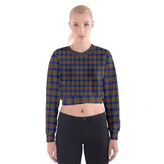 Tartan Fabrik Plaid Color Rainbow Women s Cropped Sweatshirt by Alisyart