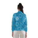 Flower Star Blue Sky Plaid White Froz Snow Wind Breaker (Women) View2