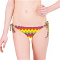 Colorful Zigzag Stripes Background Bikini Bottom View1