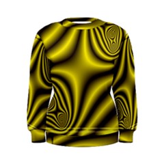 Yellow Fractal Women s Sweatshirt by Simbadda