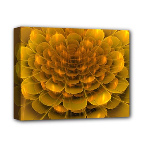 Yellow Flower Deluxe Canvas 14  X 11  by Simbadda