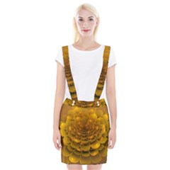Yellow Flower Suspender Skirt by Simbadda