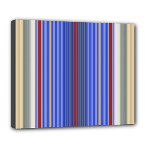 Colorful Stripes Deluxe Canvas 24  X 20  