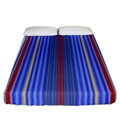 Colorful Stripes Fitted Sheet (California King Size)