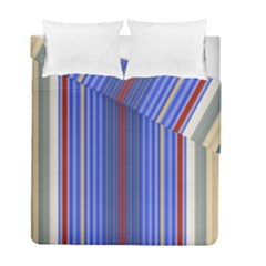 Colorful Stripes Duvet Cover Double Side (Full/ Double Size)