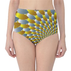 Fractal Spiral High-waist Bikini Bottoms by Simbadda