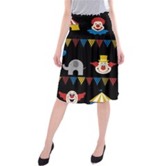 Circus  Midi Beach Skirt by Valentinaart