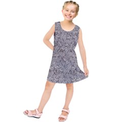 Silver Tropical Print Kids  Tunic Dress by dflcprintsclothing