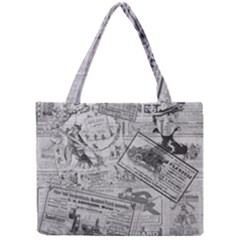 Vintage Newspaper  Mini Tote Bag