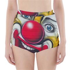 Clown High-Waisted Bikini Bottoms