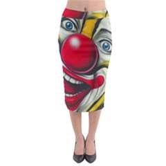 Clown Midi Pencil Skirt