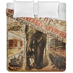 Vintage Circus  Duvet Cover Double Side (california King Size) by Valentinaart