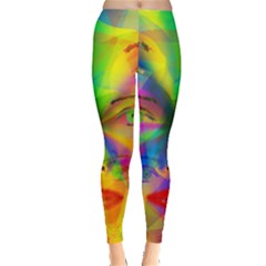 Rainbow Girl Leggings  by Valentinaart