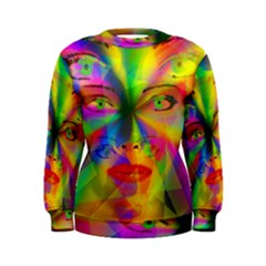 Rainbow Girl Women s Sweatshirt by Valentinaart