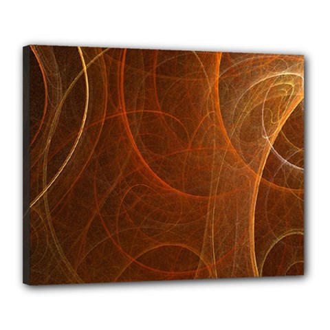 Fractal Color Lines Canvas 20  X 16 