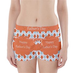 Happy Father Day  Boyleg Bikini Wrap Bottoms by Simbadda