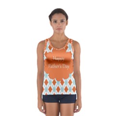 Happy Father Day  Women s Sport Tank Top  by Simbadda