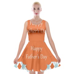 Happy Father Day  Velvet Skater Dress by Simbadda