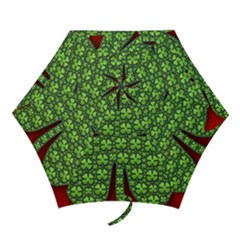 Shamrock Irish Ireland Clover Day Mini Folding Umbrellas by Simbadda