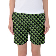 St Patrick S Day Background Women s Basketball Shorts by Simbadda