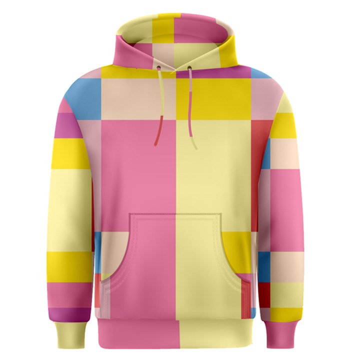 Colorful Squares Background Men s Pullover Hoodie