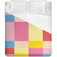 Colorful Squares Background Duvet Cover (california King Size) by Simbadda