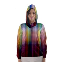 Colorful Abstract Background Hooded Wind Breaker (women) by Simbadda