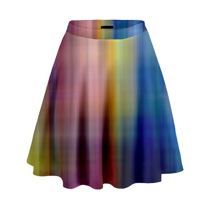 Colorful Abstract Background High Waist Skirt