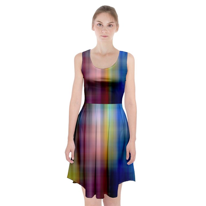 Colorful Abstract Background Racerback Midi Dress