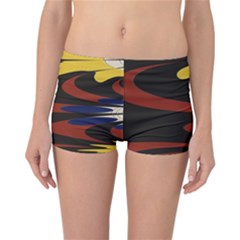 Peacock Abstract Fractal Reversible Bikini Bottoms by Simbadda