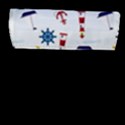 Seaside Nautical Themed Pattern Seamless Wallpaper Background Flap Messenger Bag (L)  View1