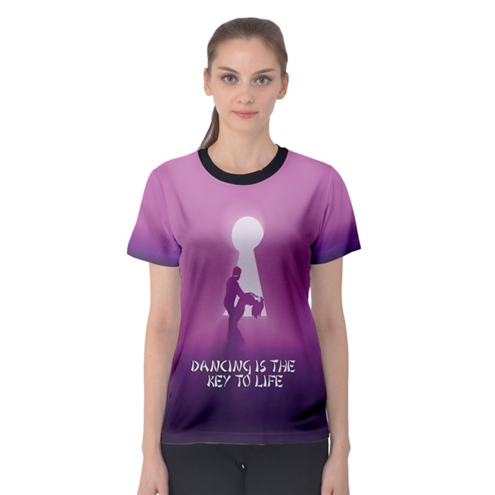 DANCING IS THE KEY TO LIFE Women s Sport Mesh Tee