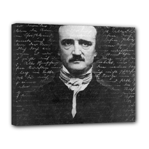 Edgar Allan Poe  Canvas 14  X 11  by Valentinaart