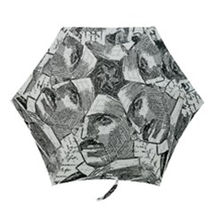 Nikola Tesla Mini Folding Umbrellas by Valentinaart