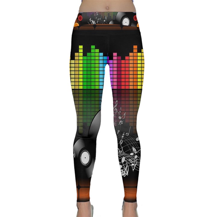 Music Pattern Classic Yoga Leggings