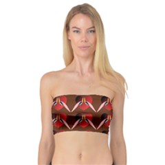 Peacocks Bird Pattern Bandeau Top by Simbadda