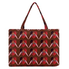 Peacocks Bird Pattern Medium Zipper Tote Bag by Simbadda