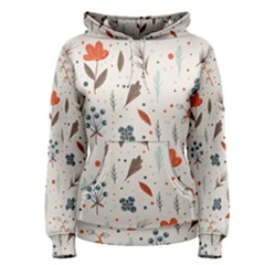 Seamless Floral Patterns  Women s Pullover Hoodie