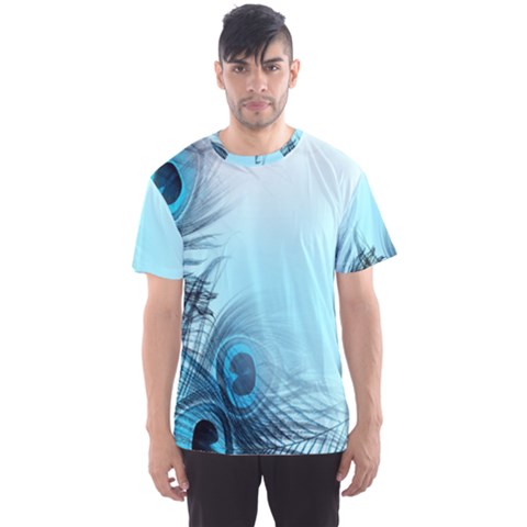 Feathery Background Men s Sport Mesh Tee by Simbadda