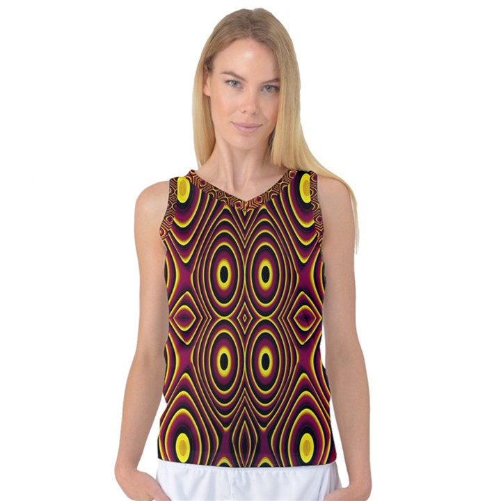 Vibrant Pattern Women s Basketball Tank Top