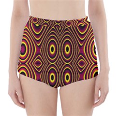 Vibrant Pattern High-waisted Bikini Bottoms by Simbadda