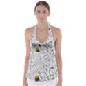 Abstract Pattern Babydoll Tankini Top View1