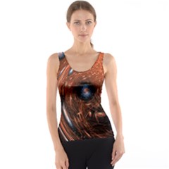 Fractal Peacock World Background Tank Top