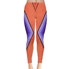 Diamond Shape Lines & Pattern Leggings  by Simbadda