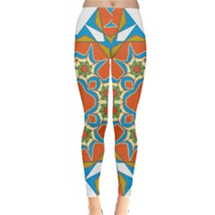 Digital Computer Graphic Geometric Kaleidoscope Leggings 