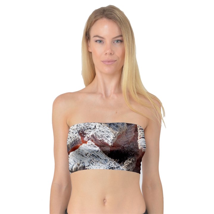 Wooden Hot Ashes Pattern Bandeau Top