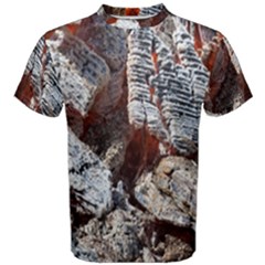 Wooden Hot Ashes Pattern Men s Cotton Tee