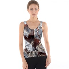 Wooden Hot Ashes Pattern Tank Top